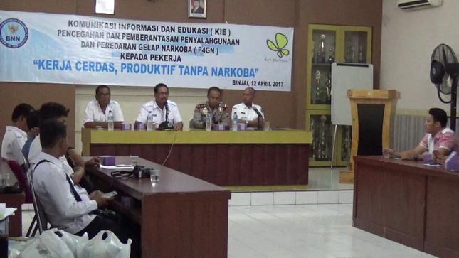 BNNK Binjai Berikan Sosialisasi Bahaya Narkoba kepada Wartawan 