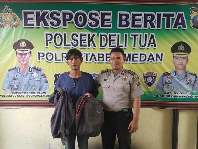 Polsek Delitua Ungkap Kasus Pencurian di Gudang Milik Nilaili di Medan Tuntungan