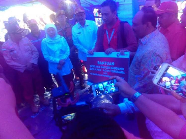 Pelindo 1 Salurkan Bantuan Banjir Bandang di Kutacane Aceh