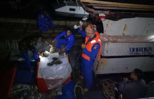 Polair Poldasu Gagalkan Penyelundupan Hewan Dilindungi Blangkas ke Thailand