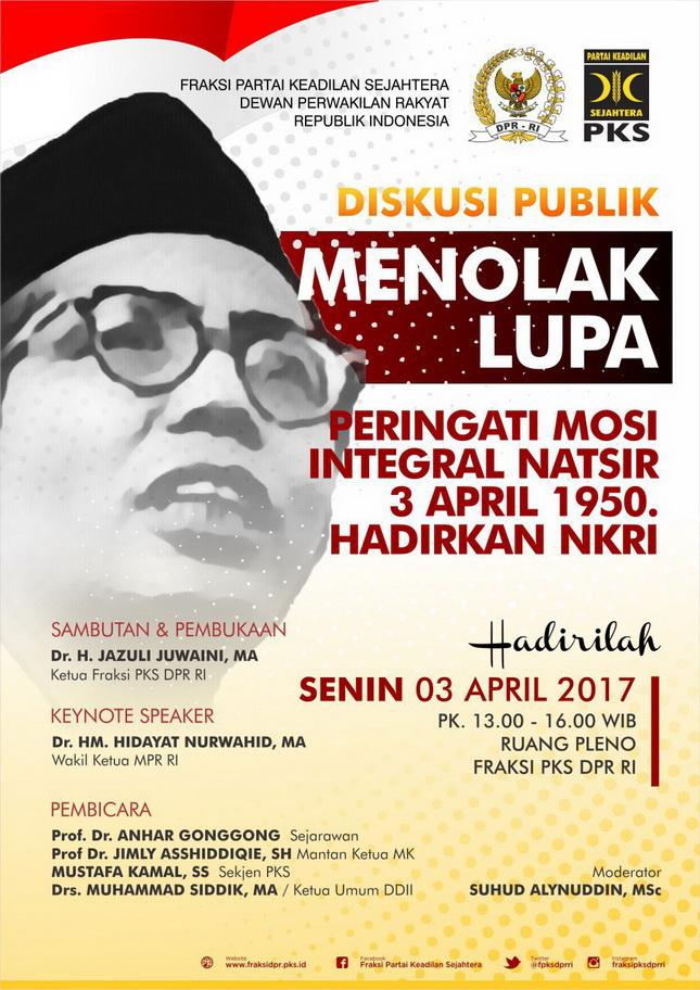 FPKS Peringati Mosi Integral Natsir Hadirkan NKRI