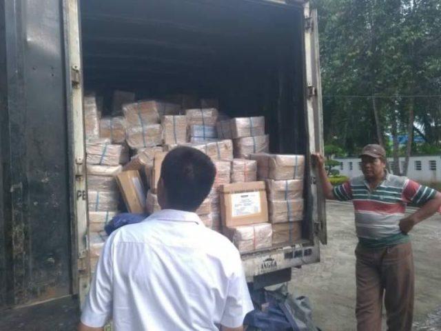 480 Kotak Naskah UN SMP/MTs Tiba di Disdik Deli Serdang