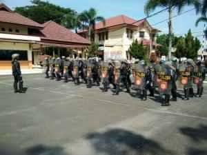 Jelang Peringatan May Day, Polres Deli Serdang Gelar Latihan Dalmas