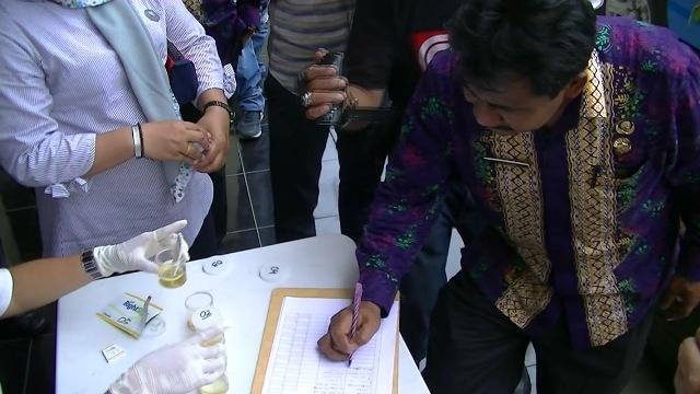 BNN Mendadak Tes Urine Penghuni Kantor Walikota Binjai