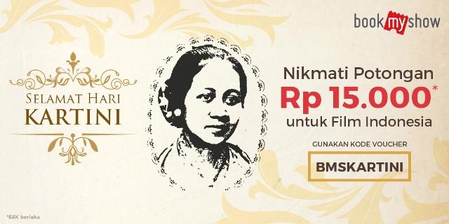Rayakan Hari Kartini, Tiket Bioskop Diskon Rp 15 Ribu 