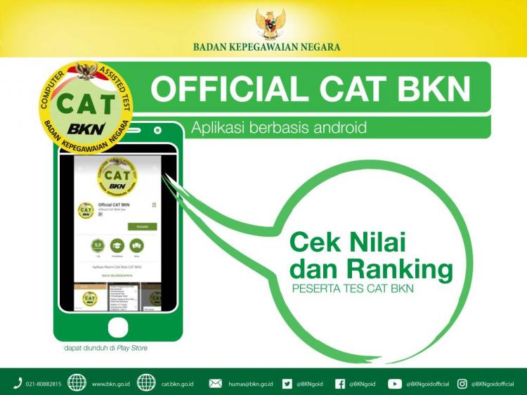 Hasil Seleksi Kompetensi Dasar Sekolah Kedinasan Bisa Dicek Melalui Official CAT BKN Dari HP