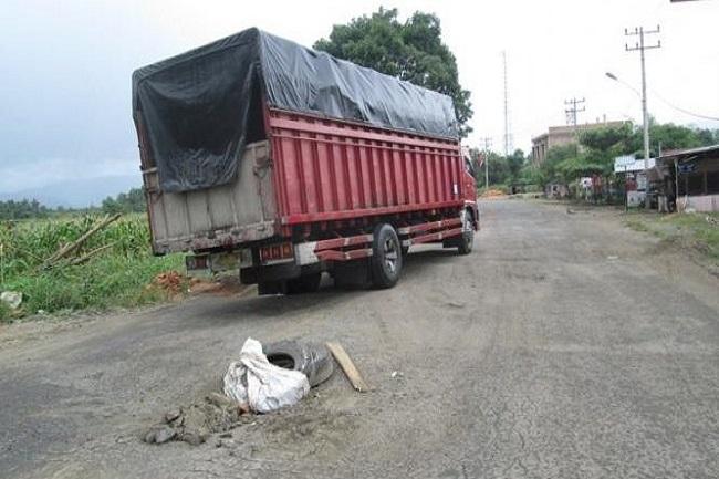 Jalinsum Jenderal A H Nasution Padangsidimpuan Kembali Rusak