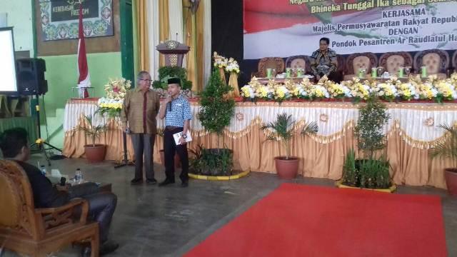 Polsek Delitua Amankan Kunjungan MPR RI ke Pesantren AR Raudhatul Hasanah