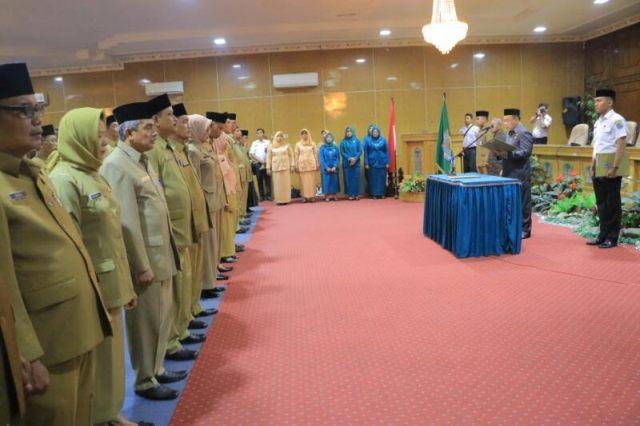 Walikota Lantik 40 Pejabat Teras di Lingkungan Pemko Binjai 