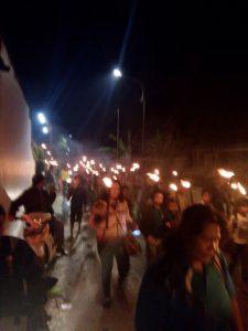 Polsek Lubuk Pakam Amankan Pawai Obor di Gereja