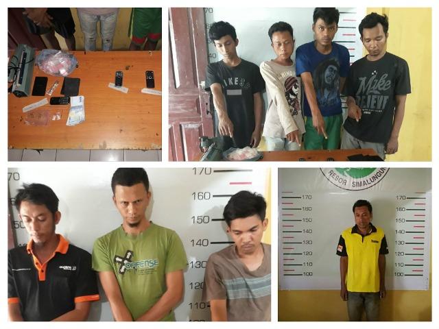 7 Pelaku Pengedar Sabu Diringkus Satres Narkoba Polres Simalungun