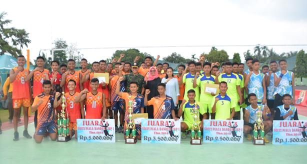 Danrem 022/PT Tutup Kejuaraan Bola Voli Pelajar Danrem Cup I 2018