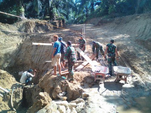 Kodim 0204/Deli Serdang Terus Percepat Pengerjaan Jalan di Kutalimbaru