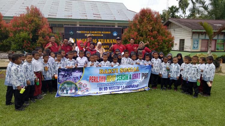 SMUN 1 Panti Angkatan VII Sosialisasikan PHBS di SDN 16 Kuamang
