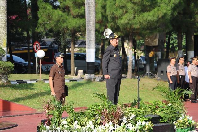 Jelang Pilkada Sumut, TNI/Polri dan FKPD Gelar Upacara Gabungan
