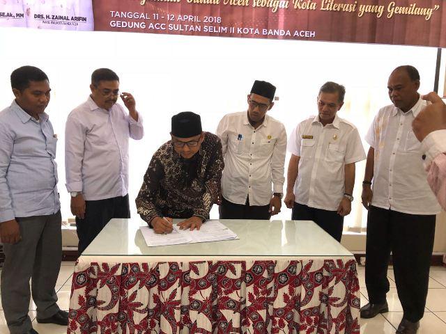 Pengelola Perpustakaan Gampong se-Banda Aceh Dibekali Pelatihan Perpustakaan