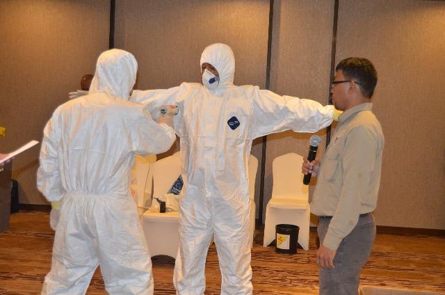 Peserta Latihan Pedang 2018 Praktek Penanggulangan dan Dekontaminasi Nuklir