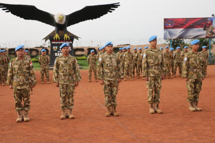 11 Prajurit TNI Konga XXXVII-D Naik Pangkat di Republik Afrika Tengah