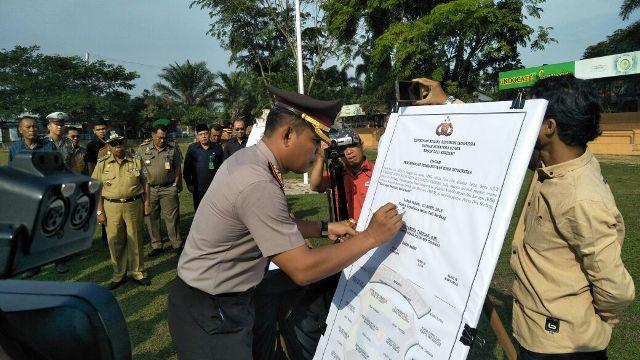 Polres Deli Serdang Lakukan Deklarasi Pembangunan Zona Integritas
