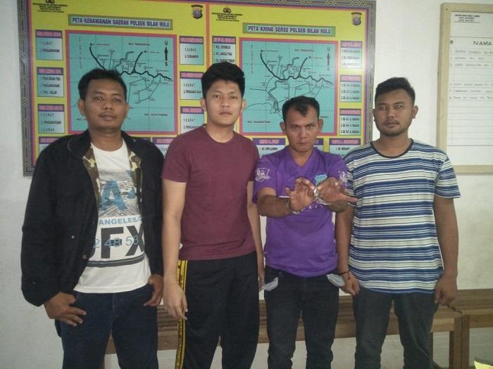 Sial, Saat Kantongi Sabu Rinto Diamankan Personil Polsek Bilah Hulu