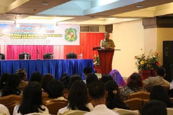 Wujudkan Peranan Sekolah Minggu, Pemko Medan Gelar Sosialisasi dan Pembinaan Terhadap Guru 