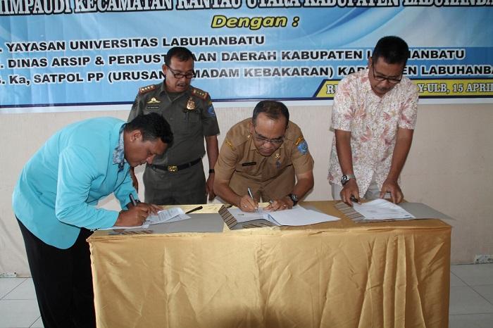 Dinas Perpustakaan dan Kearsipan Kabupaten Labuhanbatu Tandatangani MoU dengan HIMPAUDI