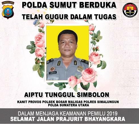 Diduga Kelelahan, Kanit Provos Polsek Bosar Maligas Meninggal Tabrak Pohon di Jalan Lintas Siantar