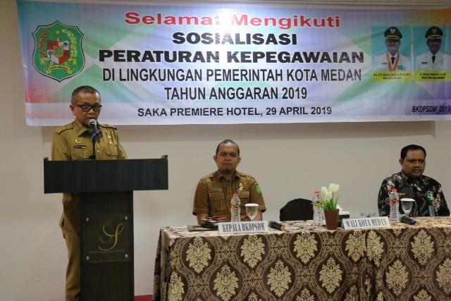 Walikota Medan Buka Sosialisasi Peraturan Kepegawaian di Lingkungan Pemko Medan