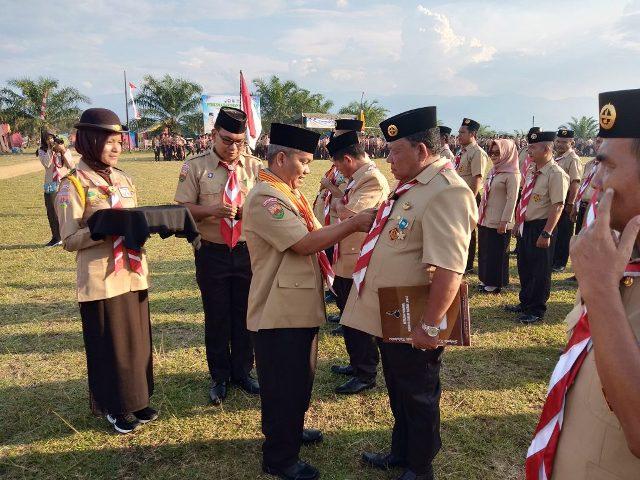 Wabup Palas Lantik Pengurus Kwarcab Gerakan Pramuka Masa Bakti 2019-2024