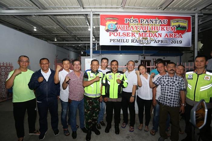 Tiga Jenderal Pimpin Patroli Malam Pam Pemilu Kota Medan