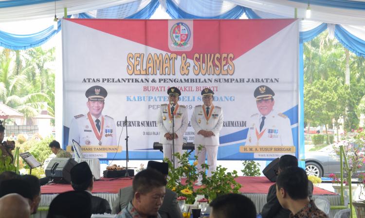 Usai Dilantik Jadi Bupati dan Wakil Bupati Deliserdang, Ashari Tambunan-Yusuf Siregar Gelar Syukuran