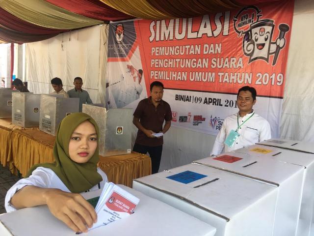 Lakukan Simulasi, KPU Binjai Dirikan Lima TPS  