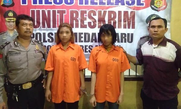 Terlibat Curanmor, Waria dan Wanita Diamankan Polsek Medan Baru