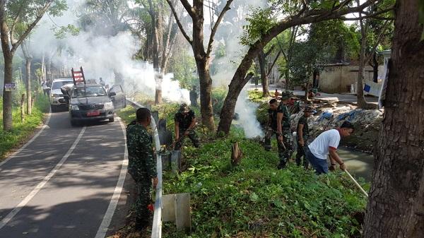 Prajurit Kodam I/BB dan BWS Sumatera II Serbu Sungai di Inti Kota Medan  