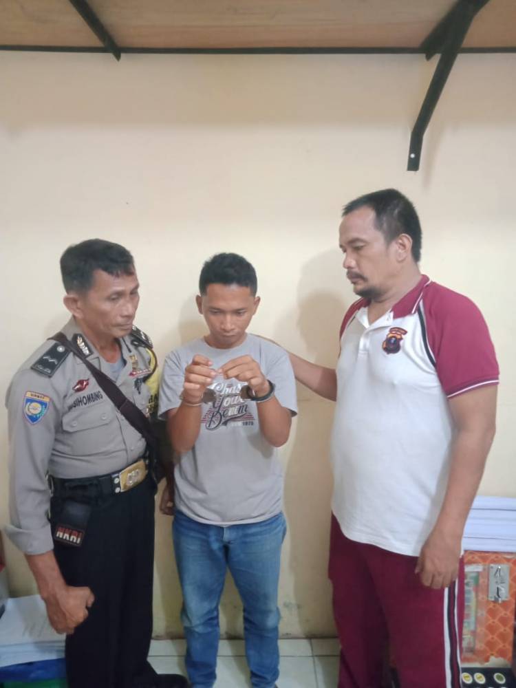Polsek Dolok Masihul Ringkus Residivis Pengedar Sabu