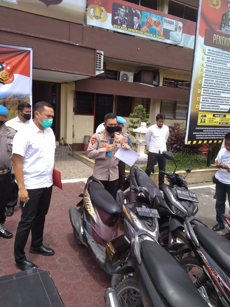 Kelompok Geng Motor Disergap Polrestabes Medan, 23 Sepeda Motor Diamankan