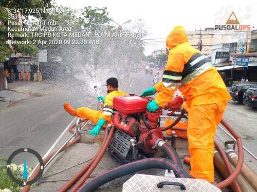 Pemko Medan Masih Gencar Keliling Kota untuk Semprot Disinfektan