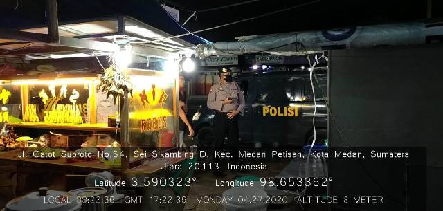 Polsek Medan Baru Konsisten Razia Warga Berkumpul di Cafe dan Warnet, Cegah Covid-19