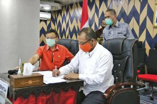 Melalui Video Conference, BPK RI Perwakilan Provinsi Sumut Serahkan LHP Atas LKPD TA 2019 ke Pemko Medan
