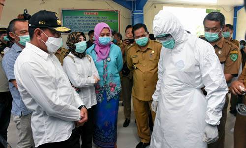 Tinjau RSUD Padangsidimpuan, Edy Rahmayadi Segera Penuhi Kebutuhan Medis Penanganan Covid-19 