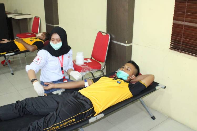 Peduli Covid-19, Kapolres Sergai Gelar Donor Darah
