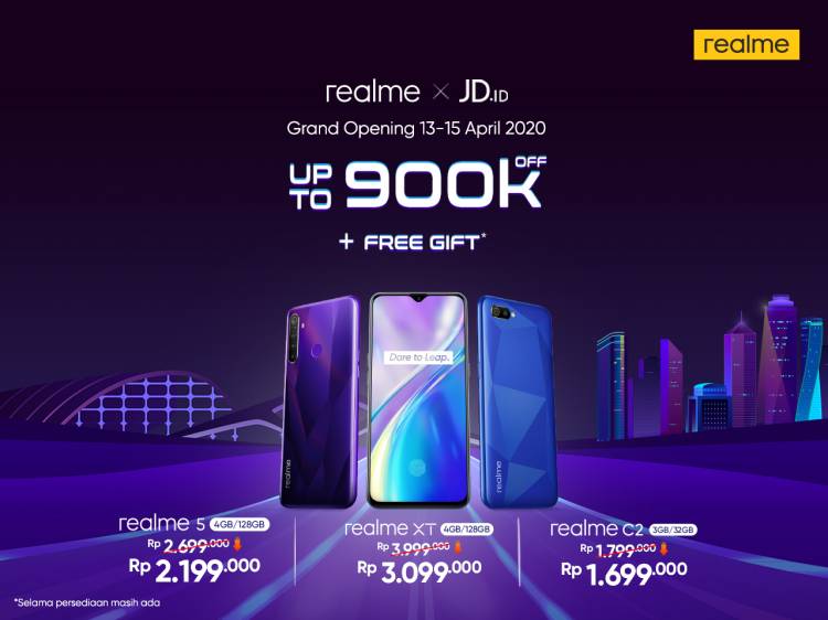Realme Membuka Toko Resmi di JD.id dengan Penawaran Khusus Berupa Potongan Harga Hingga Rp 900.000 