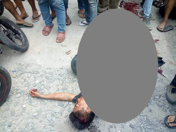 Pelaku Jambret Tewas Ditabrak Truk di Jalan Cemara Medan 