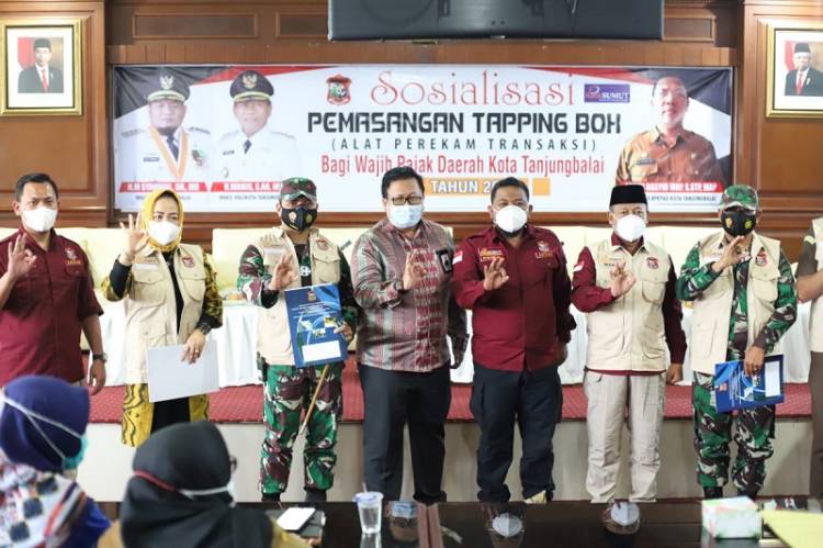 Lanal TBA Dukung Upaya Peningkatan Pendapatan Asli Daerah Kota Tanjungbalai