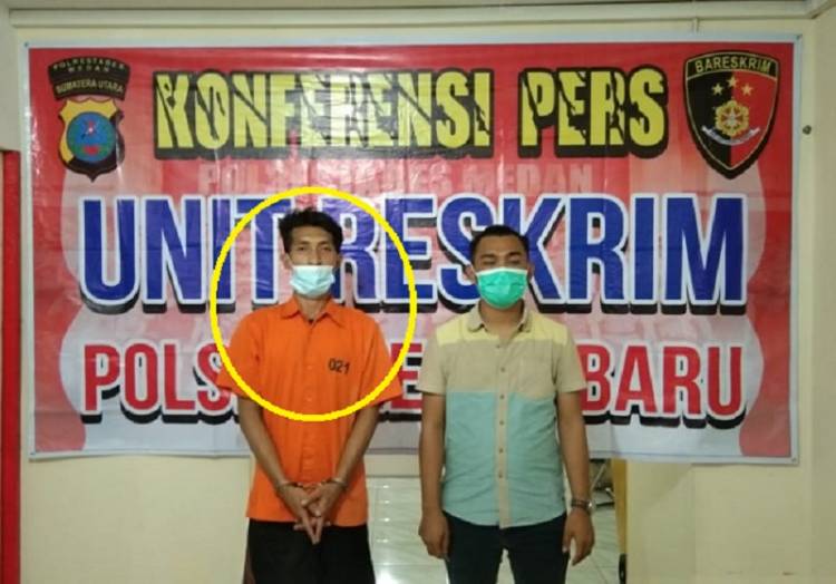 Tekab Polsek Medan Baru Tangkap Pelaku Curanmor, Sembunyi di Labuhan Batu