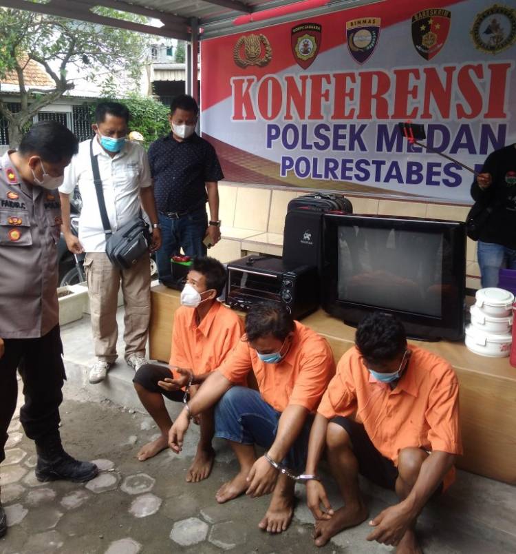 Polisi Tangkap Komplotan Bongkar Rumah di Medan