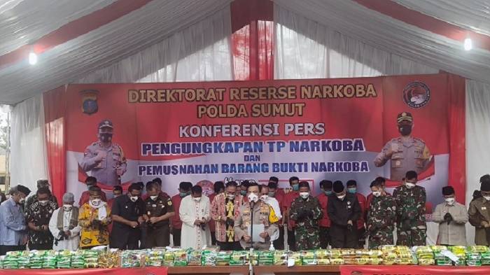 Memprihatinkan, Jadi Peringkat Pertama Pemakai di Indonesia, Sumut Deklarasikan Tolak Narkoba