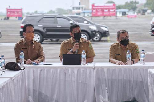 Walikota Medan Tinjau Persiapan Akhir Pelaksanaan Vaksinasi Drive Thru