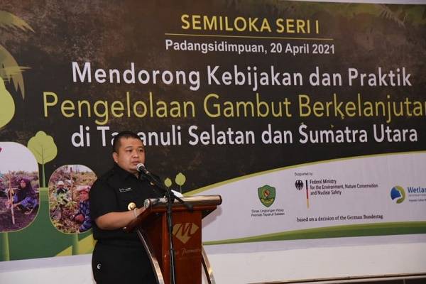 Bupati Tapsel Tegaskan Pengelolaan Ekosistem Gambut Kunci Pembangunan Berkelanjutan
