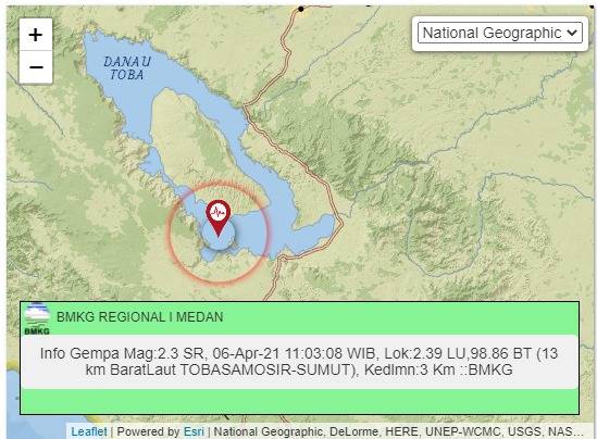 Sumut dan Aceh Diguncang Gempa Hingga 6 Kali Hari Ini